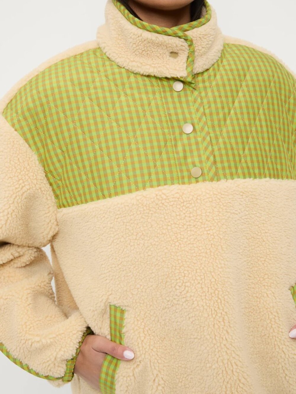 Loeffler Randall cream fleece
